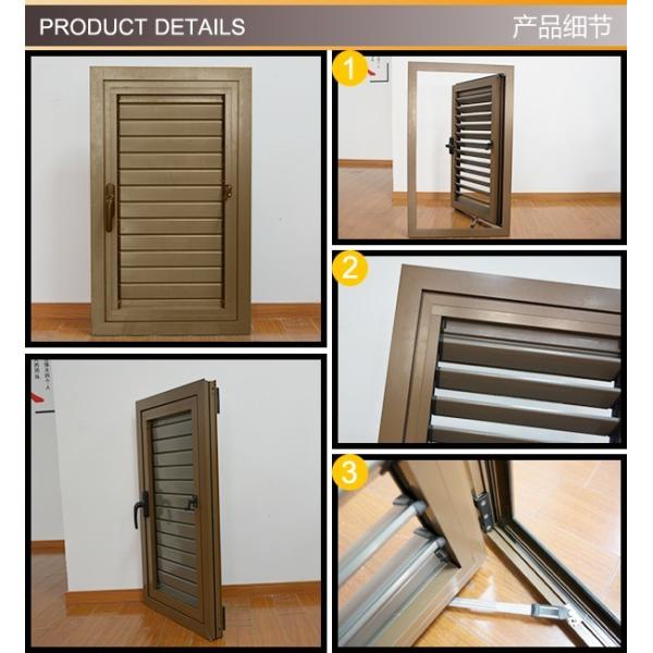 Powder Coated Aluminium Louver Window Customer Size Jalousie Windows Aluminum CE