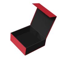 Customized Logo Design Black Rigid Flat Cardboard Magnetic Folding Cajas Regalo For Cosmetics Gift Packaging