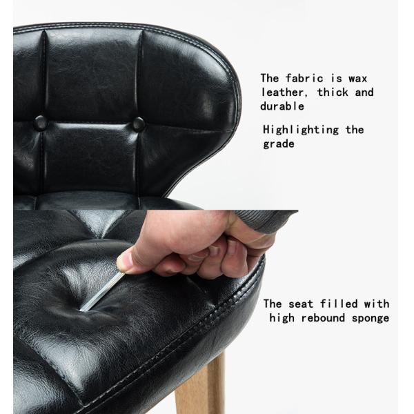 Mail packing Y Modern Antique Upholstered Wooden Bar Chair Stools Leather High Chair for Bar Table at Affordable