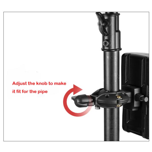 Pipe clamp CA120 with V type mount