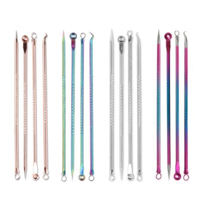 4 Pcs 5 Pcs 7 Pcs Facial Skin Care Devices Stainless Steel Acne Blackhead Remover