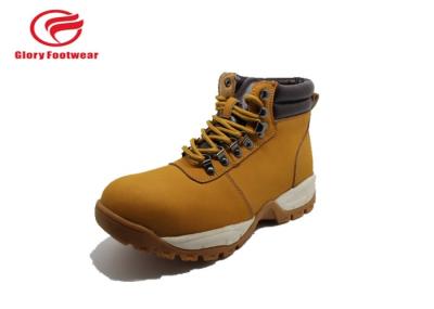 Nubuck Soft Sole Industrial Safety Footwear EVA  With Round Cotton Lace Sport Style
