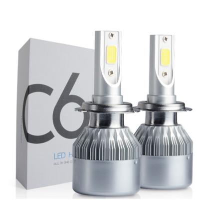 All In One Automobiles 2pcs Car Headlights H4 Led Light Bulbs H1 H3 H7 9005 9006 H11 Headlamp 6000K Fog Lamps 72W 7600LM
