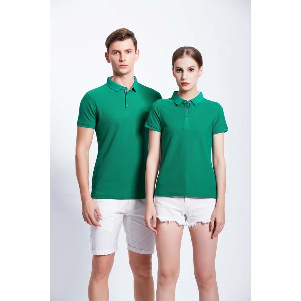 Slim Fit Fabric 160gsm Mens Polo Tee Shirts With Printing Logo