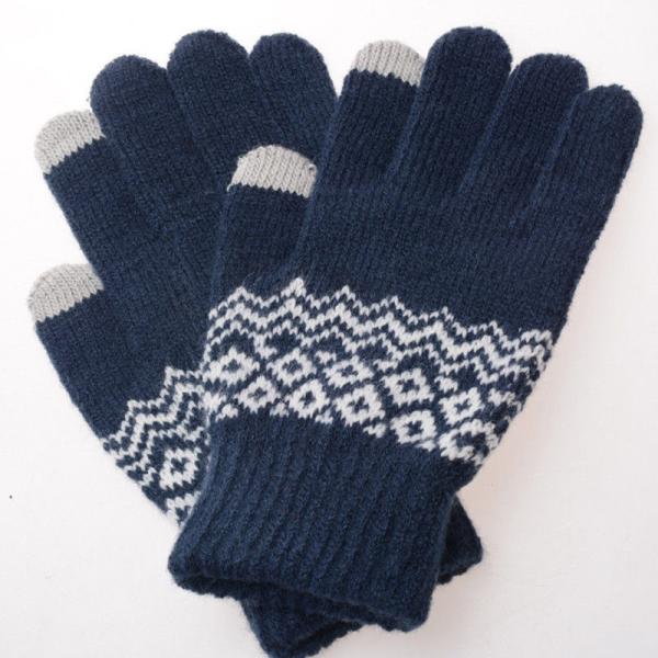 Outdoor Plain Style Child Touchscreen Winter Gloves Warm Soft For Smart Phone