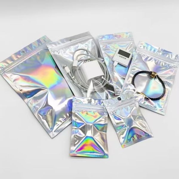 Custom Digital Printed Mylar Yingyang Plastic Doypack Wholesale Packaging Transparent Ziplock Bag
