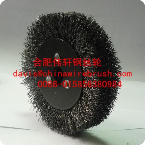 5 Wheel Brushes For Polished Tires, Crimped Carbon Steel Wire