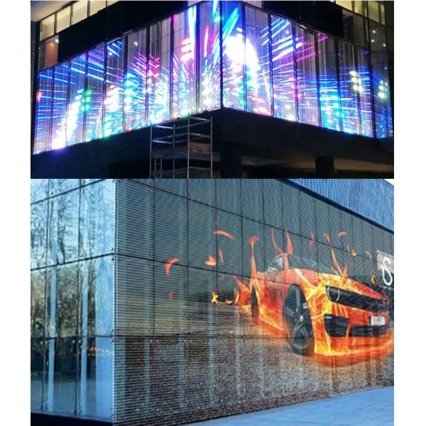 2500nits P3.9 Window Glass Led Display 150W LED transparent display
