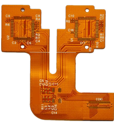 толщина доски PCB 0.1mm стороны FPC 1 слоя одиночная гибкая