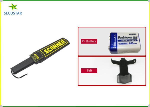 Factory supply MD-3003BI security alarm hand held metal detector with battery charger and belt