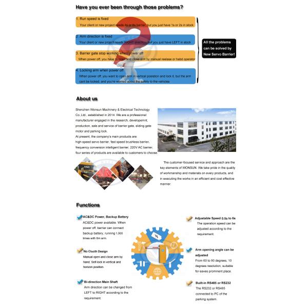Ворота барьера мотора сервопривода 400W DC24V 3000r/Min IP65 автоматические паркуя