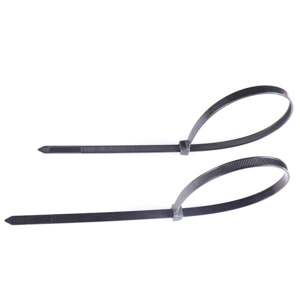 Durable Using Various 7.6x400mm Black White Multi Color Zip Self Locking Nylon Cable Ties