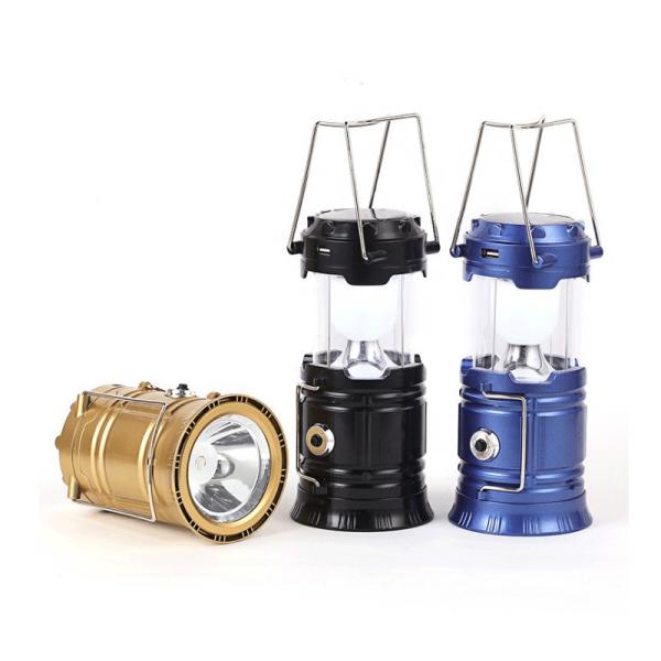 Перезаряжаемые располагаясь лагерем солнечная приведенная в действие портативная батарея светов IP55 18650