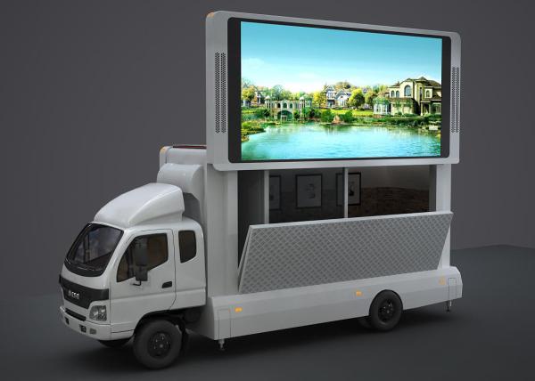 High Brightness Outdoor P6 LED Truck Display Mobile Advertising Screen 2 Years Warranty
