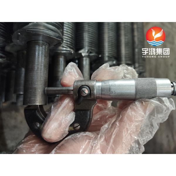 L Type Wound Finned Pipe Carbon Steel ASTM A179 Base Tube With Aluminum Fins