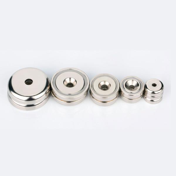 High Pulling Force Countersunk Neodymium Disc Magnets N52 with Composite NdFeB Material
