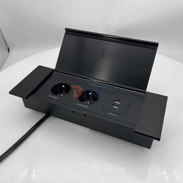 office furniture 2 fr power plug hydraulic conference table pop-up built-in desktop electric pop up socket outlet