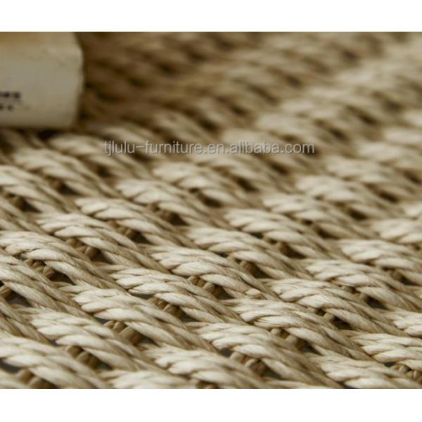 Estilo de ocio Patio de madera de exterior y sala de estar sillas plegables con artesanía tejida de ratán natural