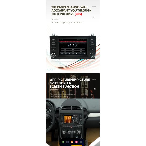 Grandnavi 7 pouces Android 11 Radio de voiture sans fil Carplay Pour Mercedes Benz SLK Classe 2004-2010