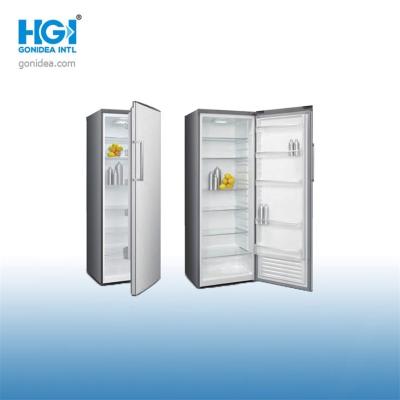 350 Liters LED Single Door Upright Freezer Defrost Larder With Drawer