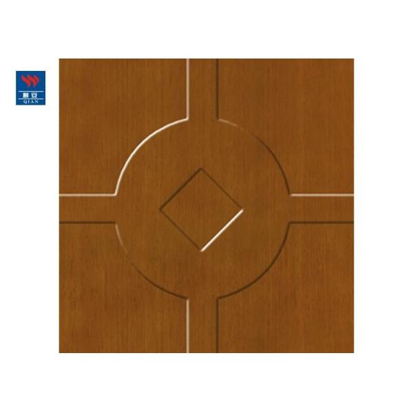 Commercial Hotel Carving Fire Rated Single Leaf Solid Wooden Door