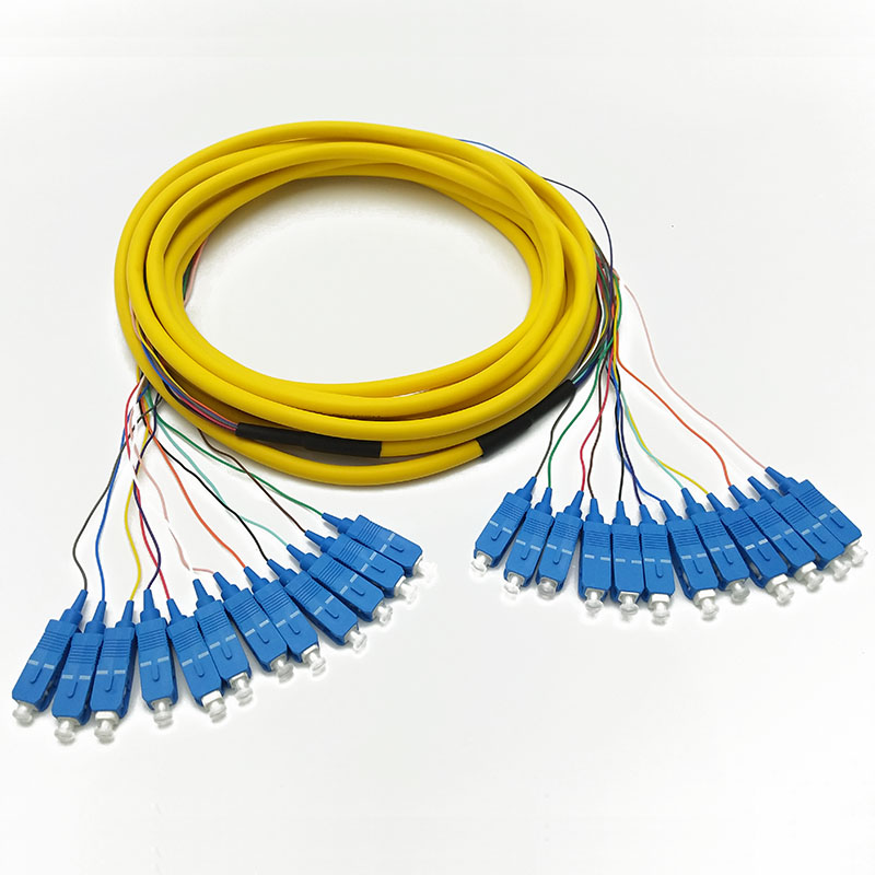 Кабель волокна проламывания ядров Patchcord 12 оптического волокна LC-LC/SC-SC SM MM