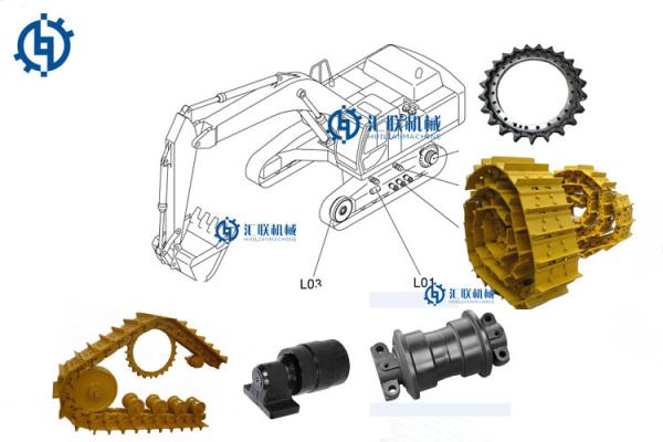 Sapata da trilha da relação da escavadora de Parts D155A da máquina escavadora da esteira rolante da corrente da trilha da escavadora de D155 KOMATSU