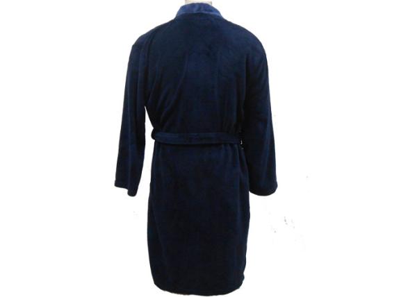 Turn Down Collar Long Sleeved Nightdresses , Super Soft Womens Fleece Bathrobe