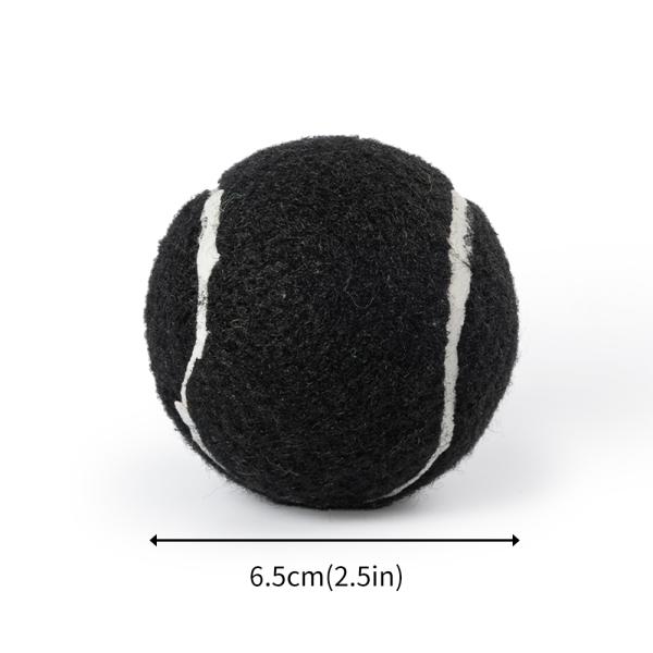 Black Grey Indestructible Tennis Ball Dog 2.5
