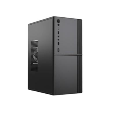 Compact ATX Case 0.33mm SPCC, Front 12cm Fan, Dual USB+Audio, M-ATX Support, 260*160*350mm