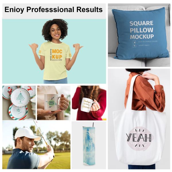Multifunctional Sublimation Machine 5 In 1 Combo Heat Press Machine For T-Shirt Mug Cap Plate