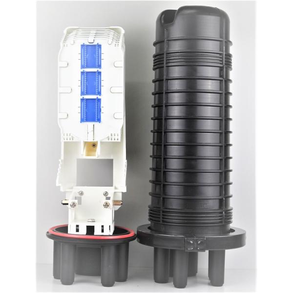 Couvrez d'un dôme la fermeture optique d'épissure de 216 noyaux dans la canalisation 3 dedans et 3