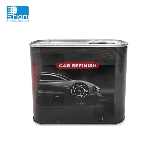 Un seau de peinture métallique Priani 0.5L, 1 litre de peinture métallique vide
