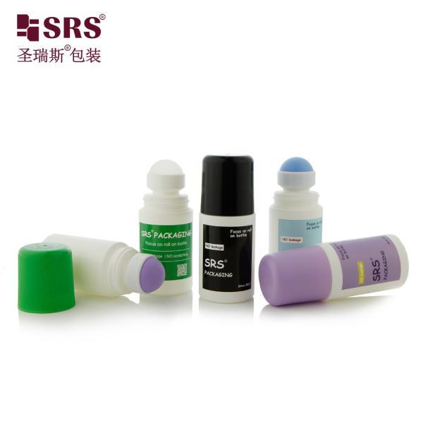 RPPC-60ML Eco-Friendly Custom PP PCR Plastic Roll-On Bottle Antiperspirant Gel Applicator