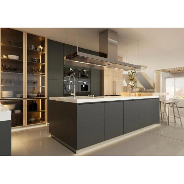 Italian Kitchen Furniture Design Solid Wooden Kitchen Cabinets with Melamine Board