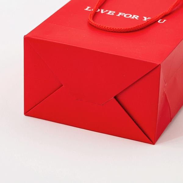 Custom Recycled Art Paper Gift Bags 12x8x4in with Logo Printing
