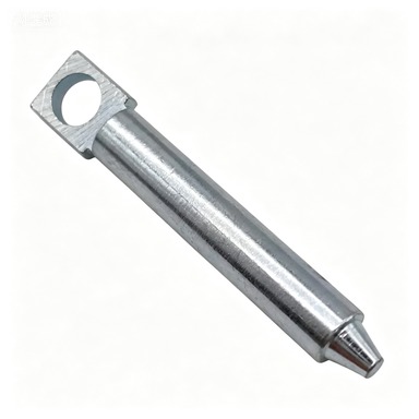 Precision CNC Machined Tapered Locating Pin, Custom Stainless Steel Metal Shaft with Bracket for New Energy Industry