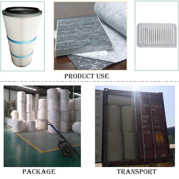 White Cotton 3mm Thickness Filter Material For Toyota Air Filter Making