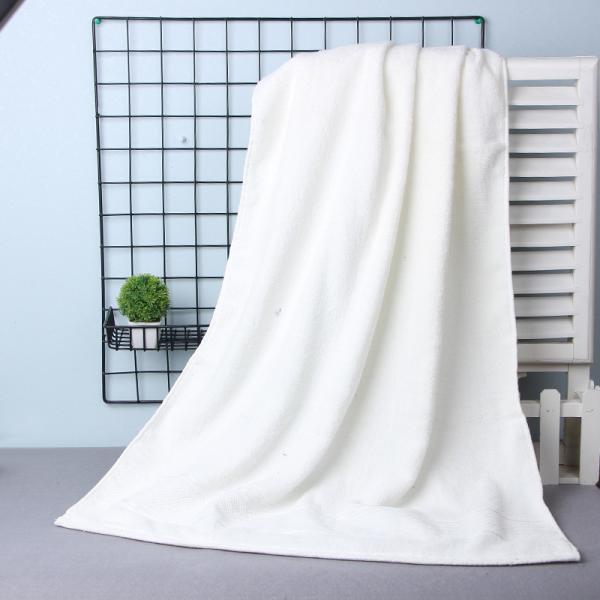 100% органического хлопка прямоугольные полотенца для ванны набор для дома отеля коммерческого белого белья