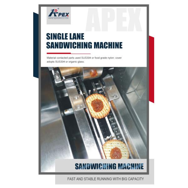 Cracker Sandwich Biscuit Manufacturing Machine , Automatic Cookie Making Machine High Quality