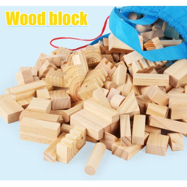 Montessori Education Wooden Grains Stacking Building Blocks Kindergarten Children Early Childhood Parenting Kids Toys