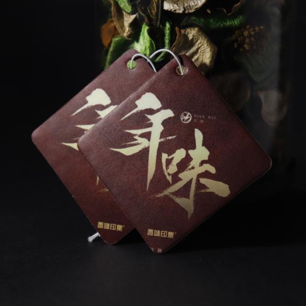 OEM 2mm Thickness Hanging Paper Air Freshener For Bathroom