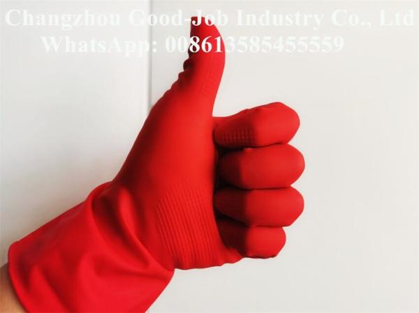Factory Directly Sale 9inch 12mil Cheap Price Household Latex Protective Work Gloves Waterproof Cleaning Gloves