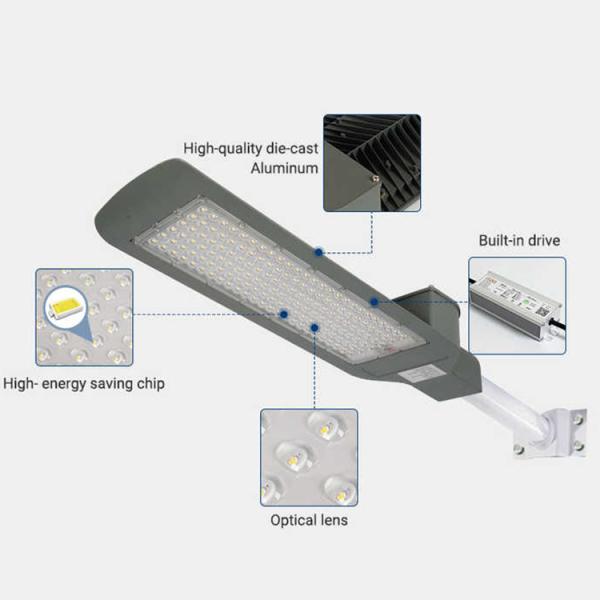 High Luminous Efficiency IP66 All In One LED Street Light for Outdoor 30W 50W 100W 150W