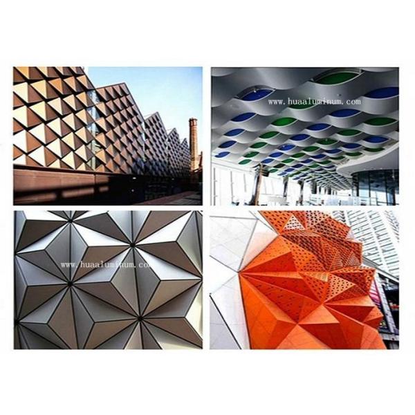 Silver 2440mm Decorative Aluminum Sheet Panels Rustproof Non Combustible