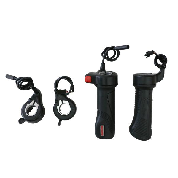 CE Electric Bike Thumb Throttle / Electric Bike Twist Throttle With Cables