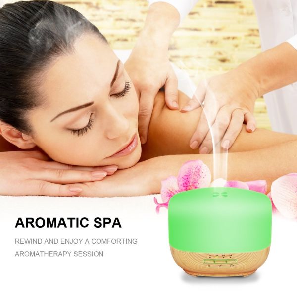 500ml Aroma Essential Oil Diffuser 5 in 1 Ultrasonic Aromatherapy Fragrance Oil Humidifier Diffusers for Home Large Room