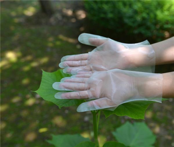 A água do serviço de alimentação impermeabiliza as luvas plásticas descartáveis 1.6g/Pc do Tpe