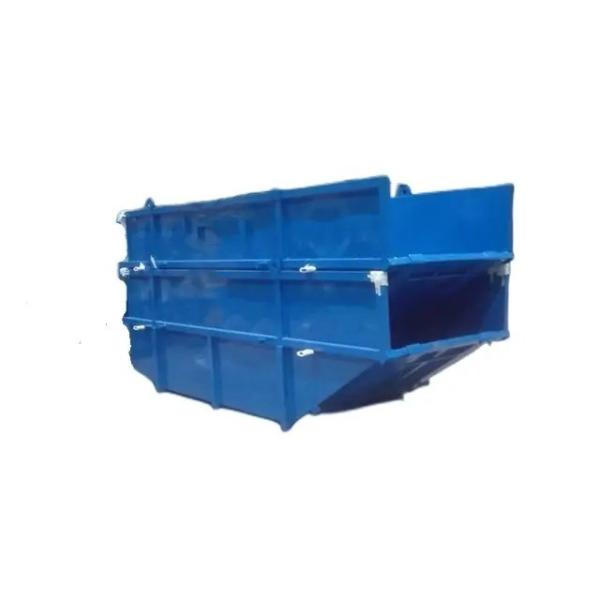 Industrial Waste Recycling Gantry Bins , Merrell Dumpster Steel Skip Bin With Wheels Available