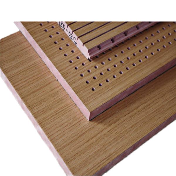 Painel perfurado à prova de som de absorção acústico da sala de madeira do estúdio dos tetos